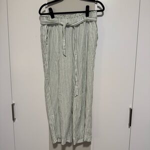 Loft Wide Leg Striped Pants